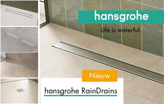 Nieuwe RainDrain douchegoten